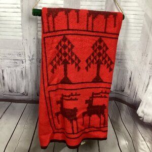 Vintage Lintex International Deer Blanket